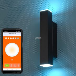   Ledvance Smart+ WIFI lampă de perete LED inteligentă, rotativă, alb rece/cald, 12 W, negru (Orbis Wall Cross)