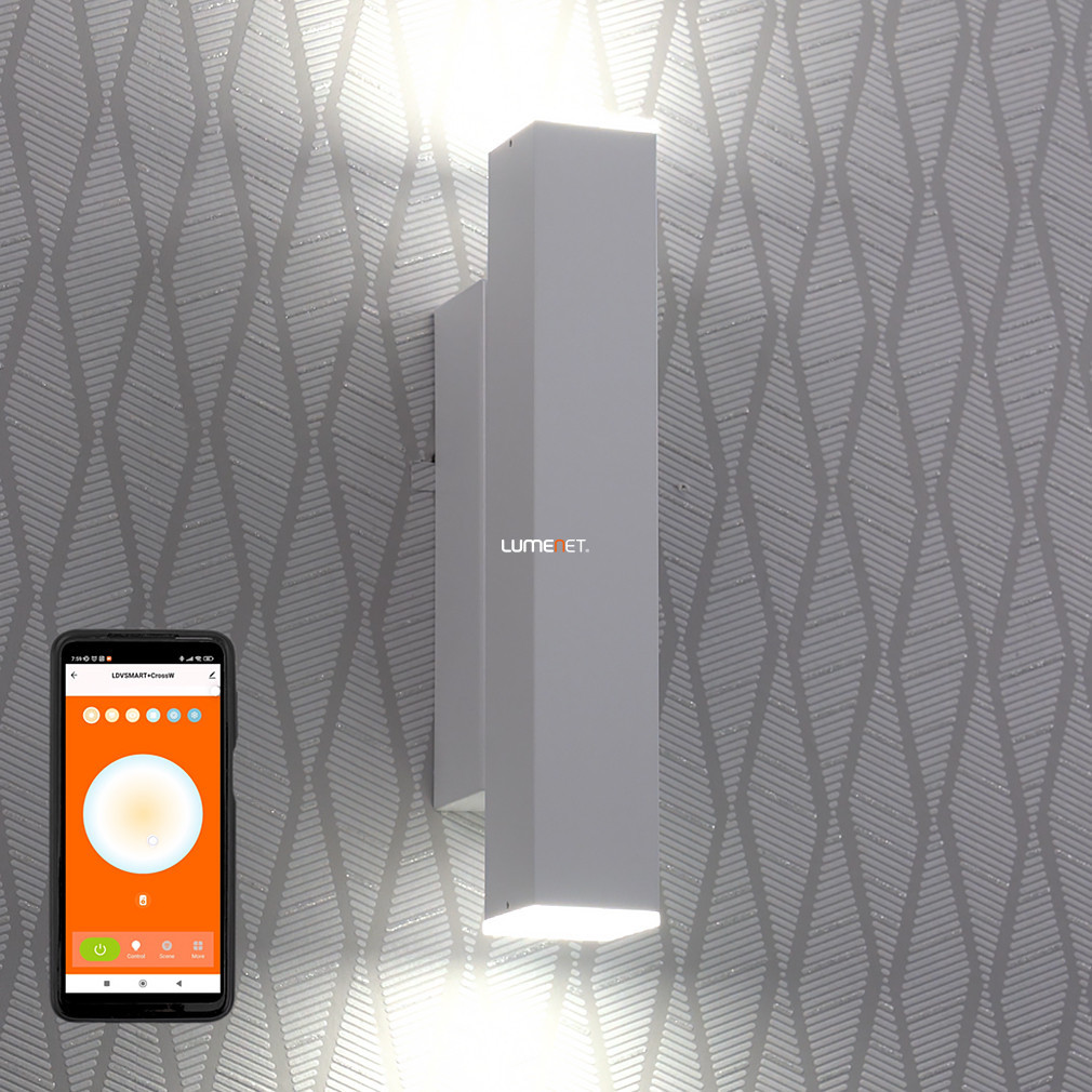 Ledvance Smart+ WIFI lampă LED inteligentă orientabilă pentru perete, alb rece/alb cald, 12 W, alb (Orbis Wall Cross)