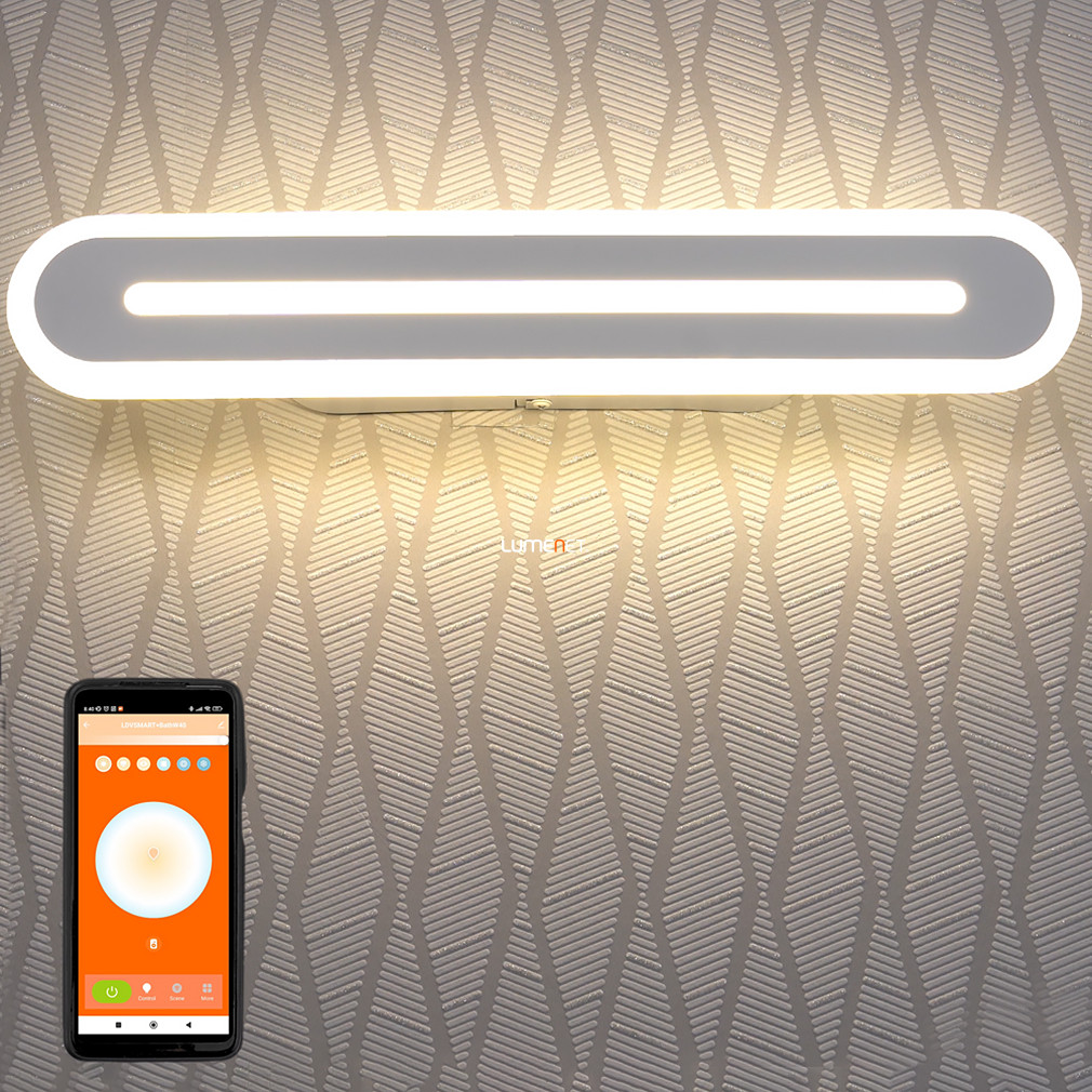 Ledvance Smart+ WIFI smart bathroom LED wall light, alb rece/cald, 17 W, alb (Orbis Wall Bath)