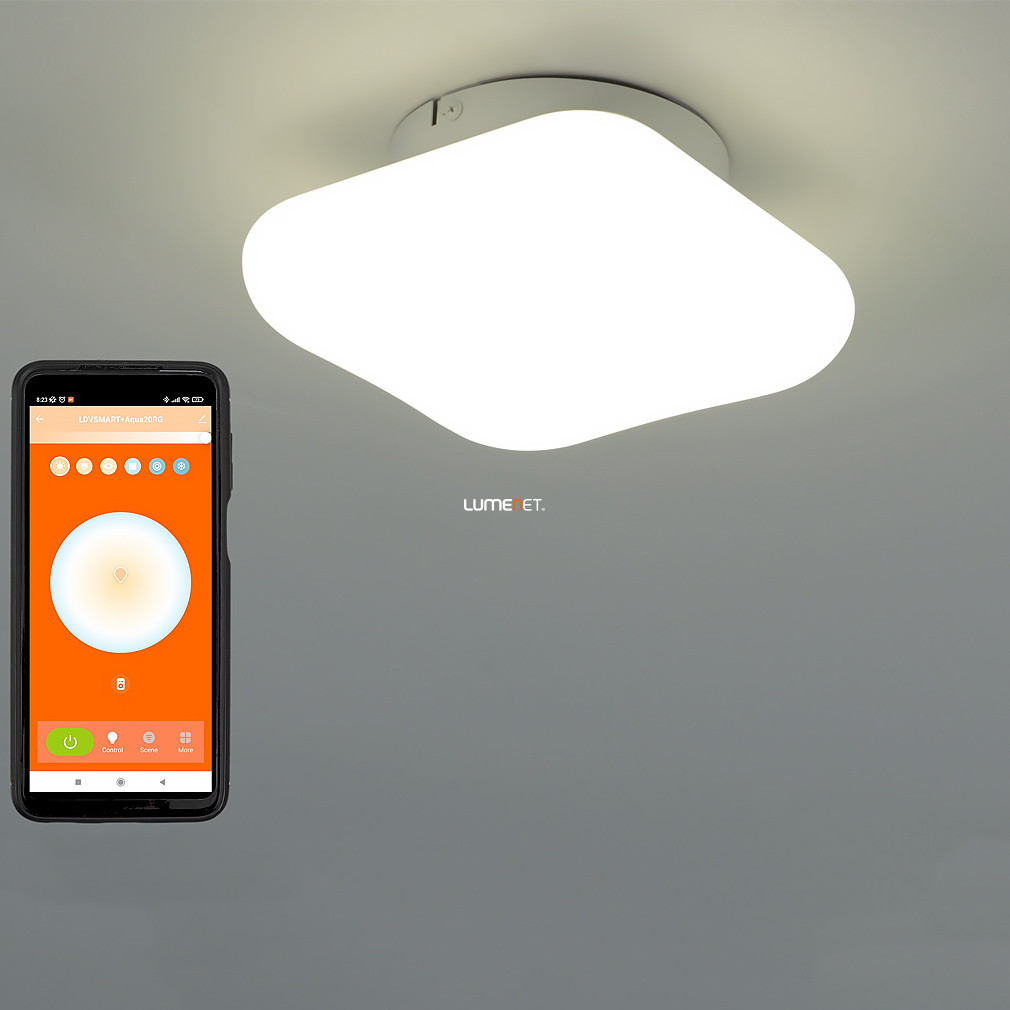 Ledvance Smart+ WIFI lampă LED inteligentă pentru tavan, pentru baie, alb rece/cald, 12 W, 20x20 cm (Orbis Wall Aqua)