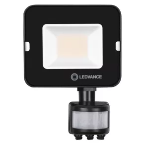   Proiector LED profesional Ledvance Floodlight Compact Sensor de 20 W, 2000 lm, 4000 K, 20 W, RA ≥ 80, 100° x 100°, IP65, 165 mm