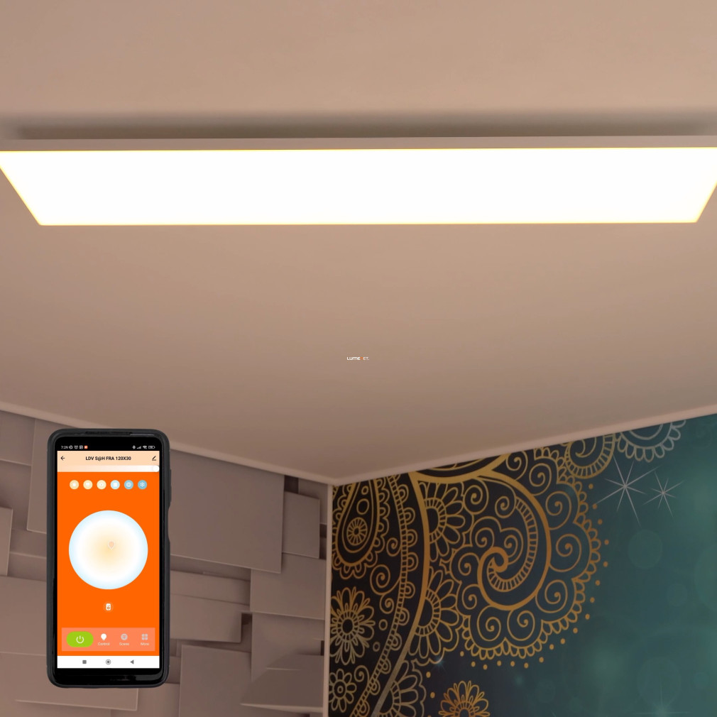 Ledvance Smart+ WIFI Sun@Home Panou LED inteligent fără ramă 2200-5000K 1200x300mm, montare la suprafață