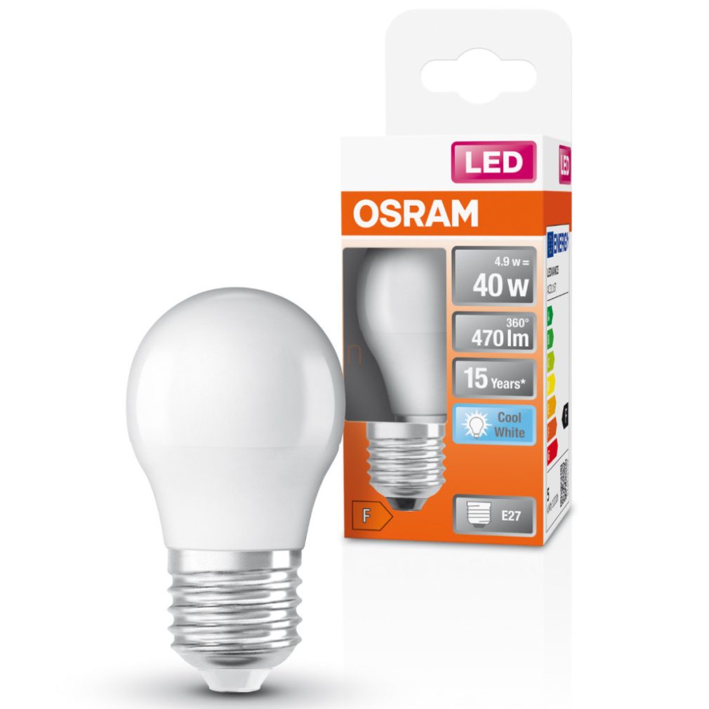 Osram E27 LED 11W, 1521 lm, 4000 K, alb rece, sticlă opală - înlocuiește becul normal de 100 W, 3 bucăți - Base Classic A