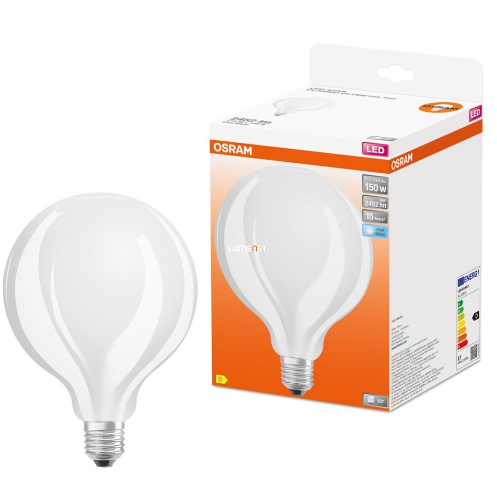 Osram E27 LED stea gigant glob 17W 2452lm 4000K alb rece 320° - înlocuiește becul 150W