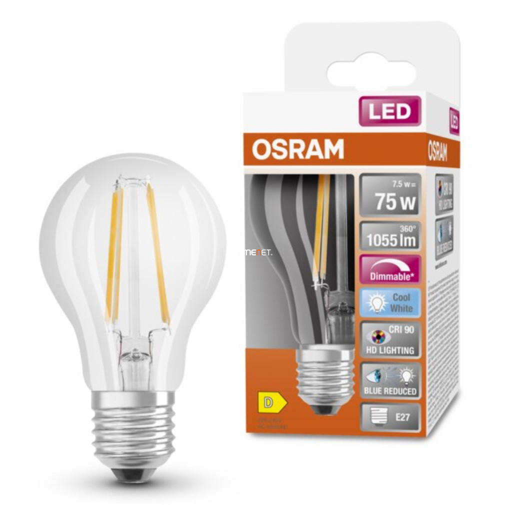 Osram E27 LED SStar+ 7.5W 1055lm 4000K alb rece, reglabil 300° - înlocuiește becul de 75W