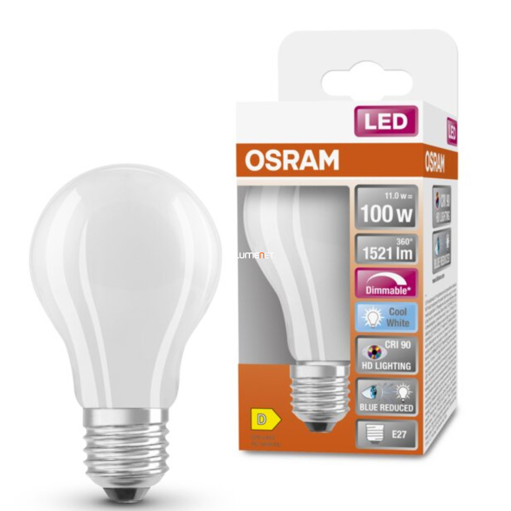 Osram E27 LED SStar+ 11W 1521lm 4000K alb rece, reglabil 300° opal - înlocuiește becul de 100W