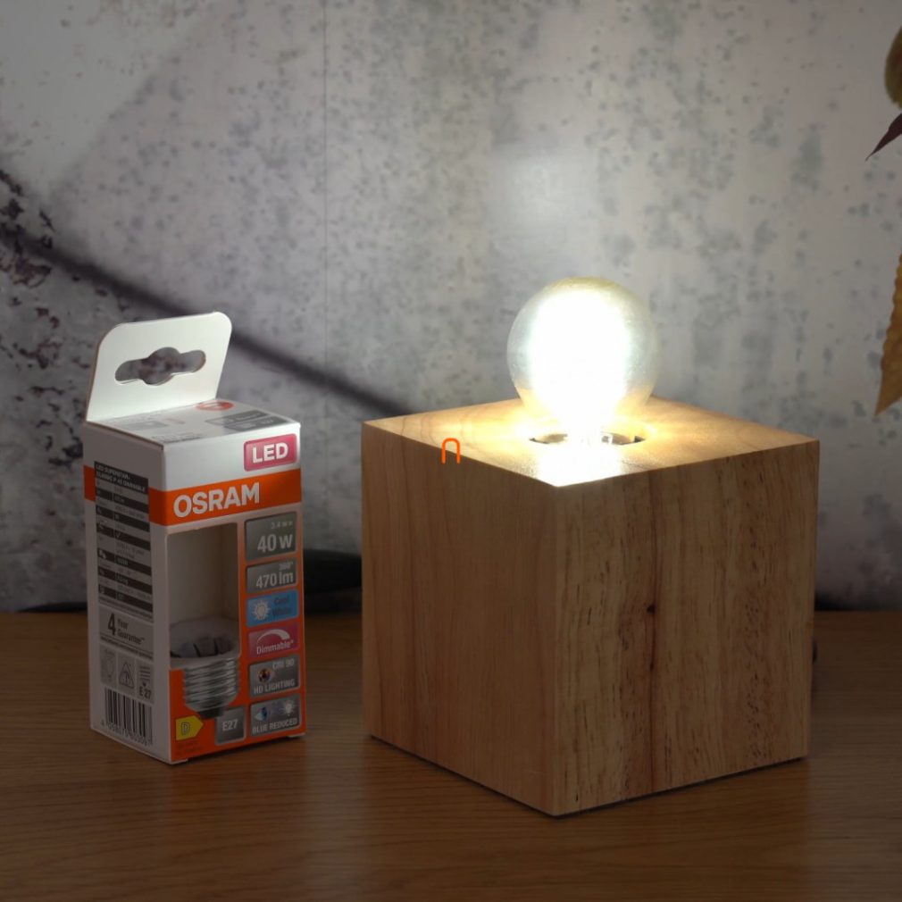 Osram E27 LED SStar+ glob mic 3,4W 470lm 4000K alb rece, reglabil 300° - înlocuiește becul de 40W