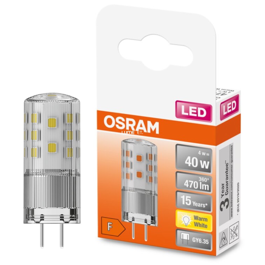 Osram GY6,35 12V LED Special 4W 470lm 2700K alb cald 320° - înlocuire bec 40W