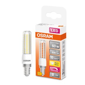   Osram Special T Slim E14 LED 7W 806lm 2700K cu intensitate reglabilă - înlocuiește becul de 60W