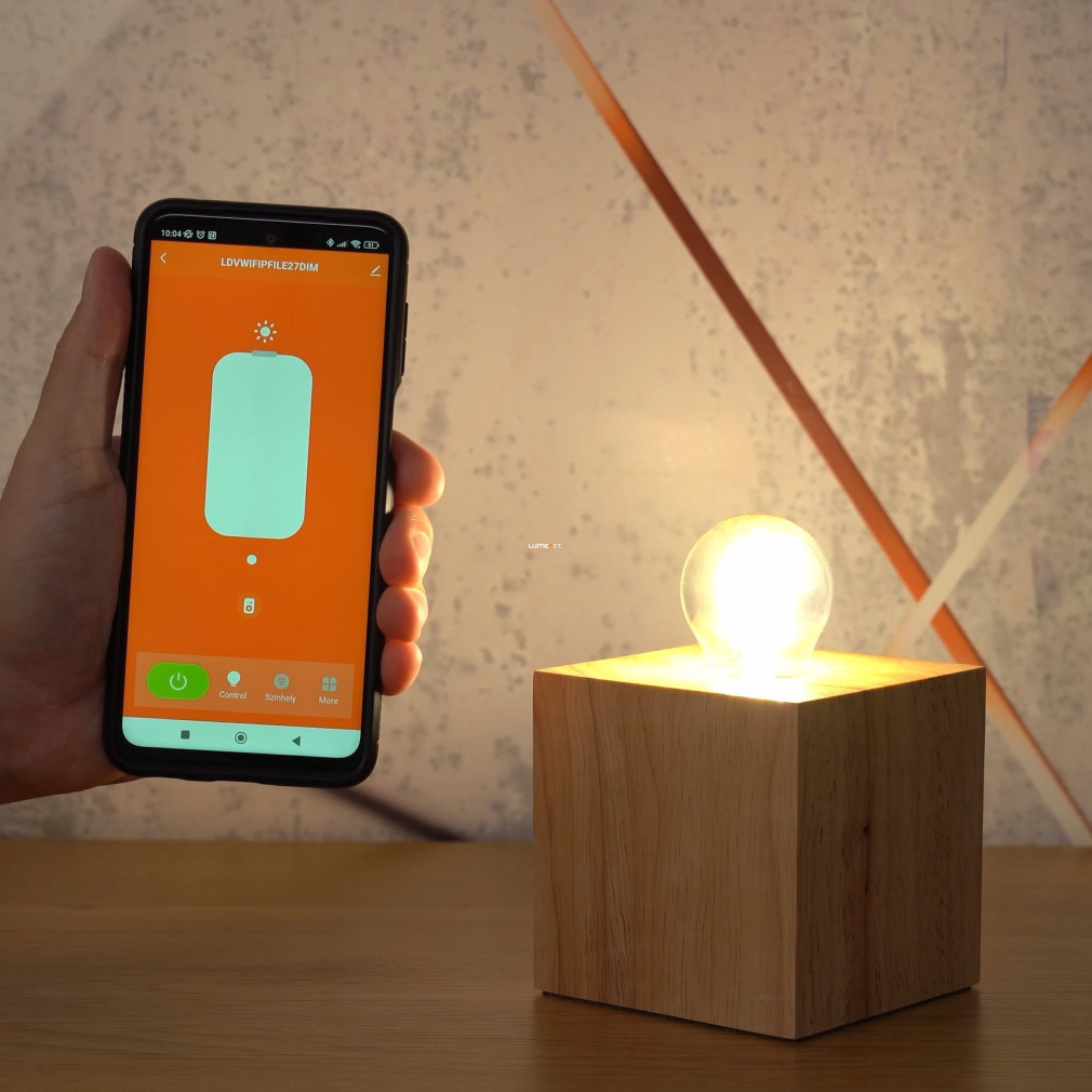 Ledvance Smart+ WIFI LED cu filament sferic E27, 4W, 470lm, 2700K