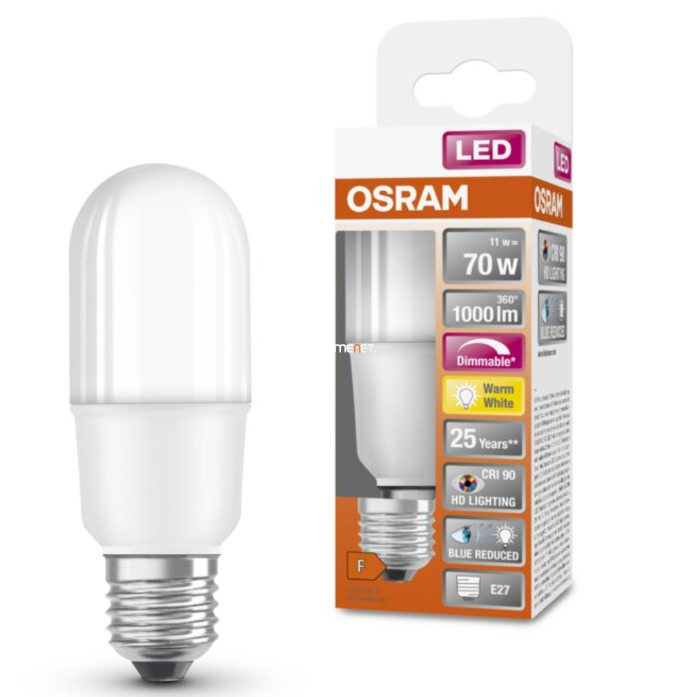 Osram E27 LED SStar+ 11W 1000lm 2700K alb cald, reglabil 200° - înlocuiește becul de 75W