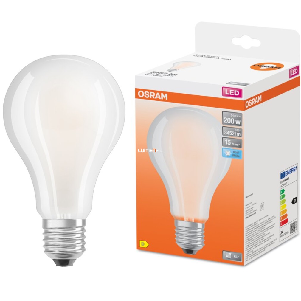 Osram E27 LED Star 24W 3452lm 4000K alb rece 320° - înlocuire bec 200W