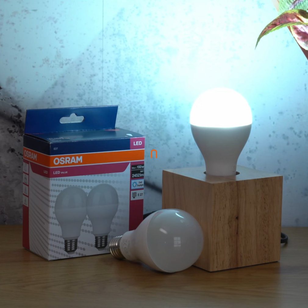 Osram E27 LED Value Classic 19W, 2452 lm, 6500 K, înlocuiește becul de 150 W (2 bucăți)