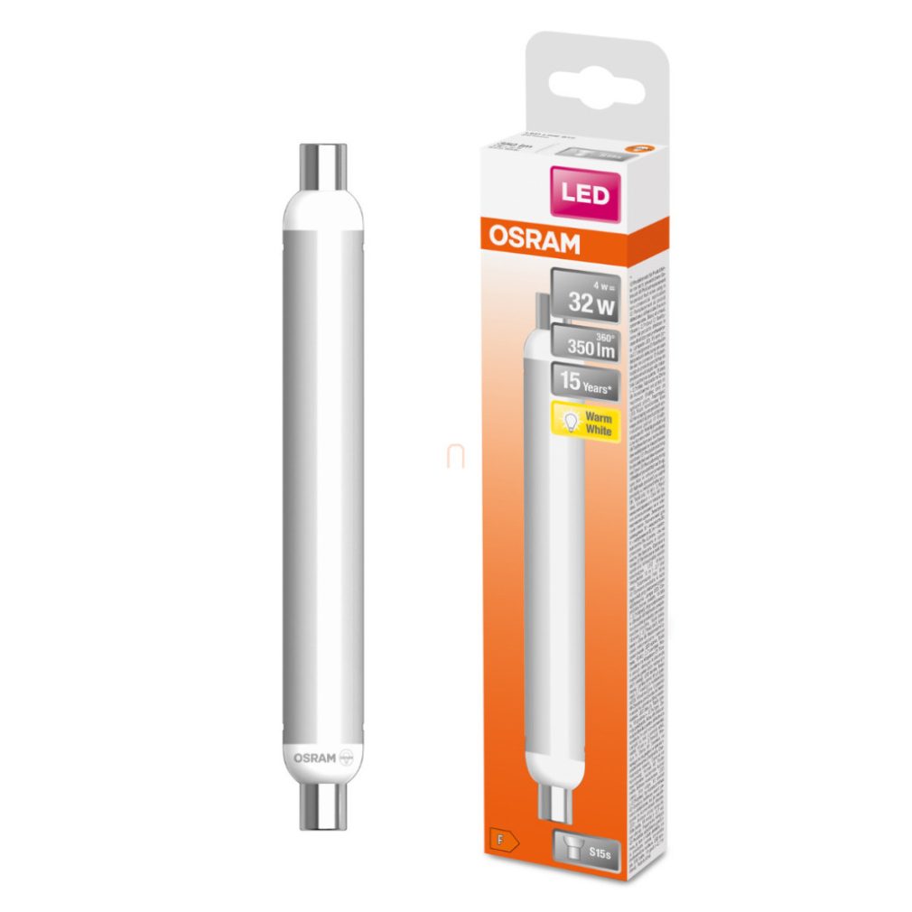 Osram S15s LED tub fluorescent 4W, 350 lm, 2700 K, alb cald, plastic alb - înlocuiește becul de 30 W - Special S15 Frosted 32