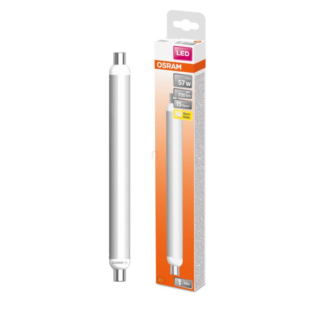 Osram S15s LED tub fluorescent 7W, 750 lm, 2700 K, alb cald, plastic alb - înlocuiește becul de 60 W - Special S15 Frosted 57