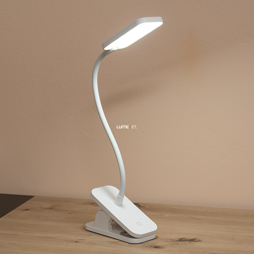 Ledvance lampă spot LED cu clemă, reîncărcabilă, reglabilă cu comutator tactil, 5,2 W, alb rece (Panan Clip Square)