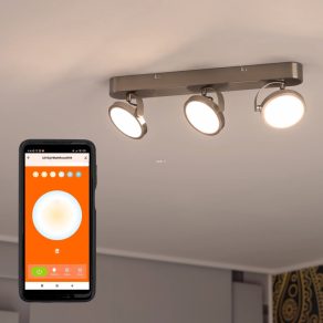   Lampa LED inteligentă Ledvance Sun@Home pentru baie, montată pe perete, cu trei brațe