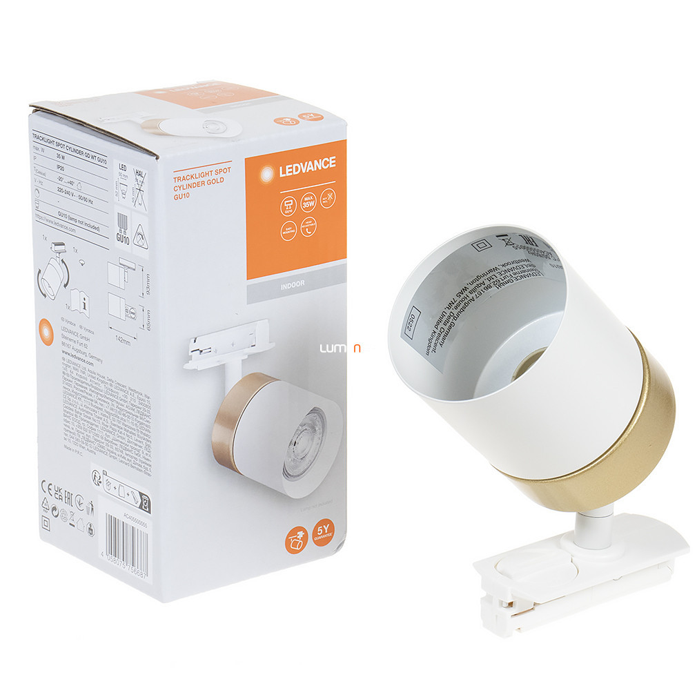 Ledvance spot cu șină, alb-auriu (Tracklight)