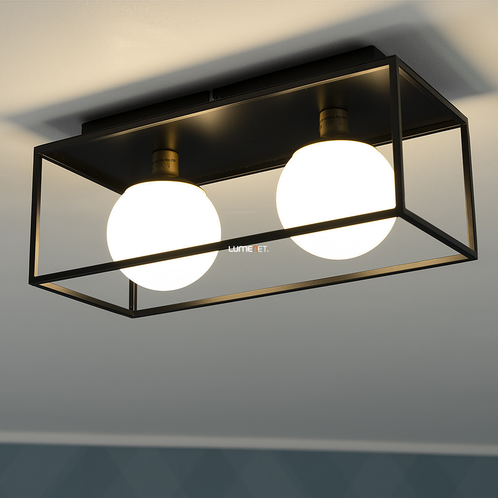 Ledvance lampă de perete cu ramă și 2 socluri, negru (Decor Square)