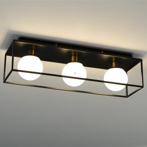   Ledvance lampă de perete cu ramă și 3 prize, negru (Decor Square)