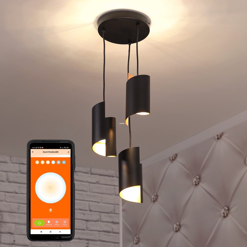 Ledvance Smart+ WIFI lampă LED suspendată inteligentă, culoare neagră (Twist)
