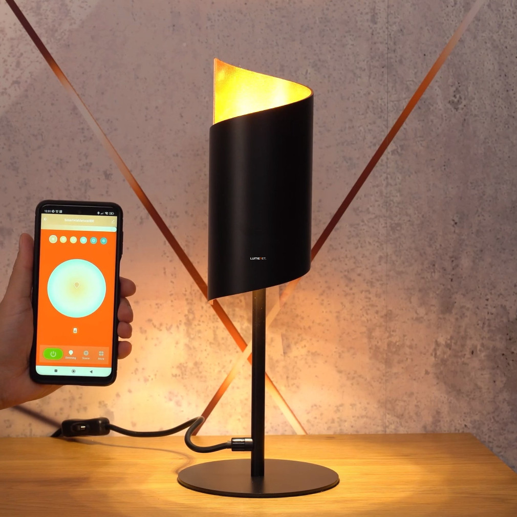 Ledvance Smart+ WIFI lampă LED inteligentă de birou, culoare neagră (Twist)
