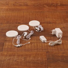   Lampă LED magnetică pentru mobilă Ledvance, 8,5 W, alb cald, 3 bucăți (cu unitate de alimentare)