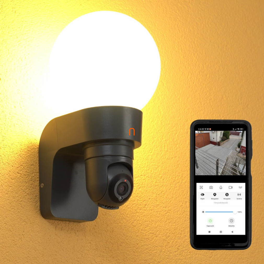 Ledvance Smart+ WIFI lampă cu cameră exterioară și senzor de mișcare