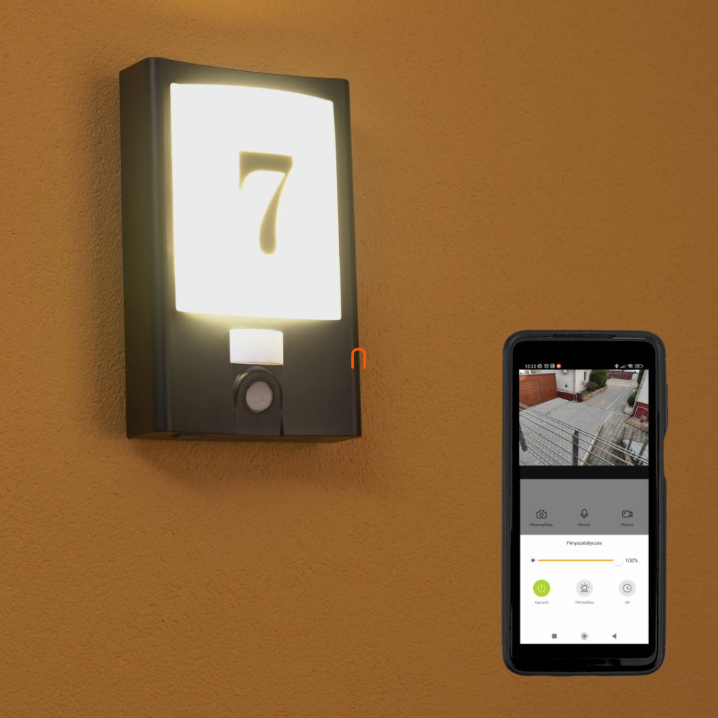 Ledvance Smart+ WIFI cameră exterioară cu senzor de mișcare și LED unghiular, 22 W