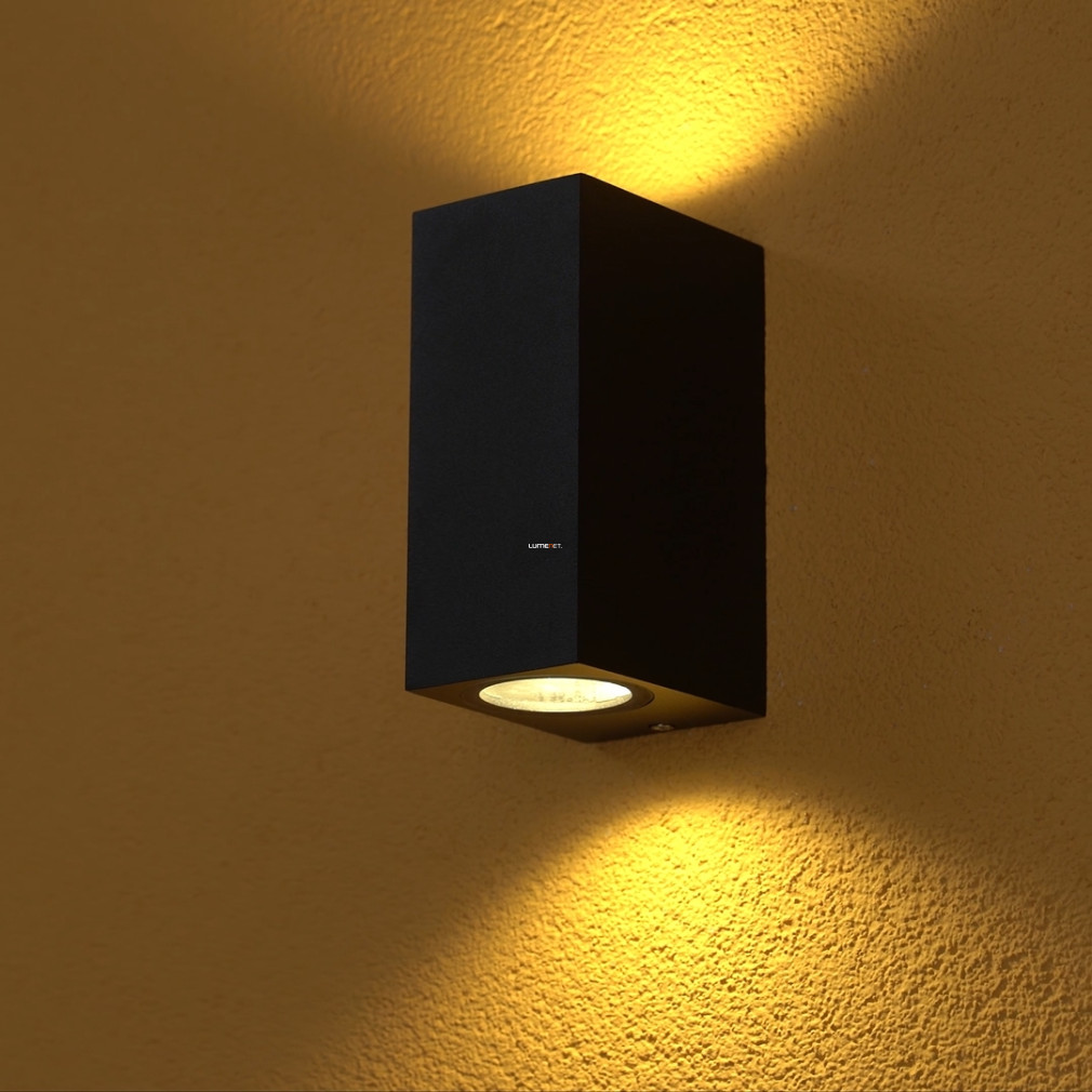 Ledvance down/up wall light, negru (Classic Square)