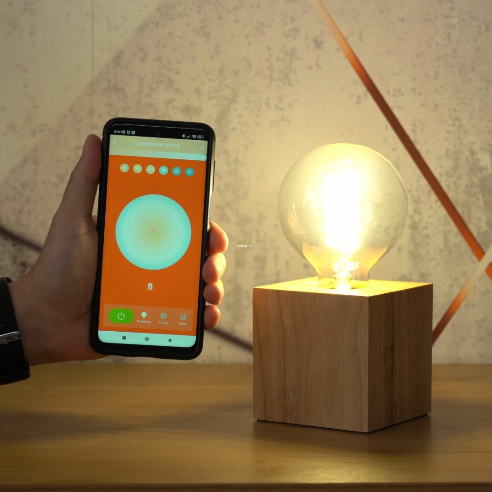 Ledvance Smart+ WIFI E27 LED, 8 W, alb rece/alb cald, 806 lm, Globe95 (Classic)