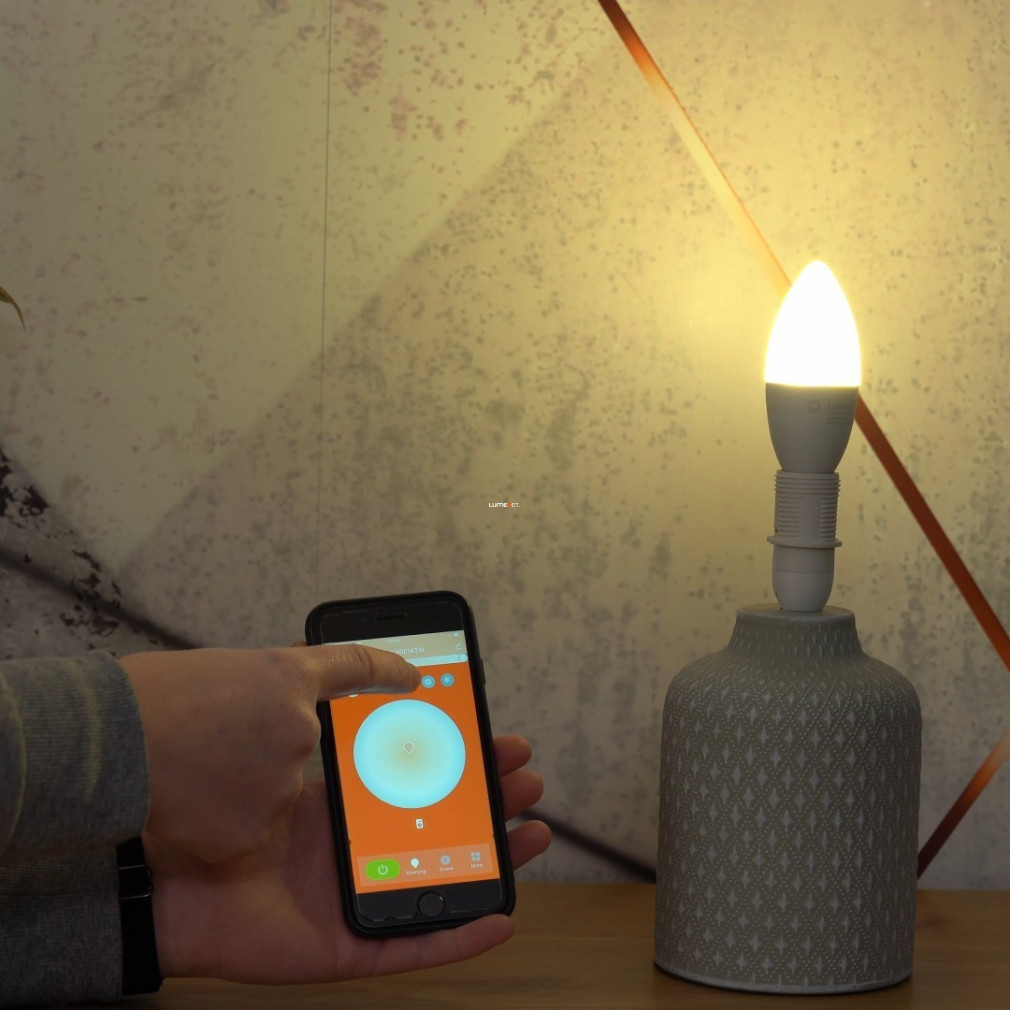 Ledvance Smart+ WIFI E14 LED, 4,9 W, alb rece/alb cald, 470 lm, opal (Classic Tunable White)