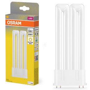   Tub LED Osram 2G10 12 W, 1350 lm, 3000 K, alb cald, sticlă albă - înlocuiește tubul de 22 W Dulux F24 EM