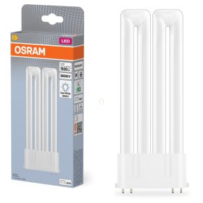   Tub LED Osram 2G10 12 W, 1500 lm, 4000 K, alb rece, sticlă albă - înlocuiește tubul de 22 W Dulux F24 EM