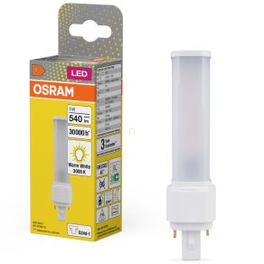   Tub LED Osram G24d-1 5 W, 540 lm, 3000 K, alb cald, plastic alb - înlocuiește tubul de 13 W Dulux D10 EM