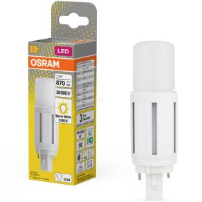   Tub LED Osram G24d 7,5 W, 870 lm, 3000 K, alb cald, plastic alb - înlocuiește tubul de 18 W Dulux D18 VT EM