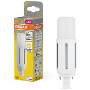   Tub LED Osram G24d 9,5 W, 1080 lm, 3000 K, alb cald, plastic alb - înlocuiește tubul de 26 W Dulux D26 VT EM