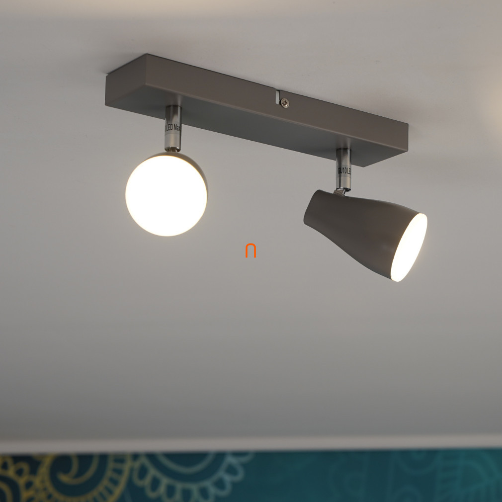 Ledvance spot lampă cu sursă de lumină, cu două brațe, gri (Pearl)