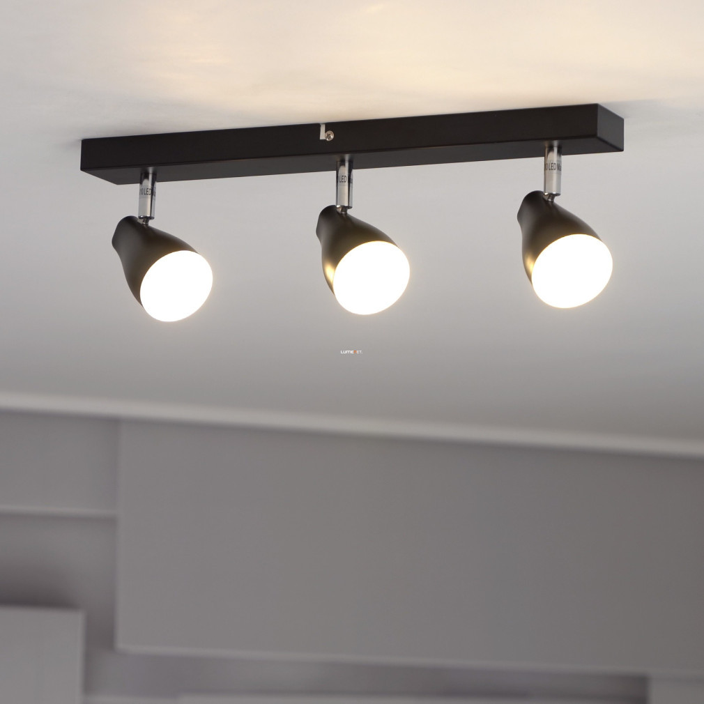 Ledvance spot lampă cu sursă de lumină, trei brațe, negru (Pearl)