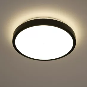   Lampă LED de tavan Ledvance 16 W, alb cald, negru (Orbis London)