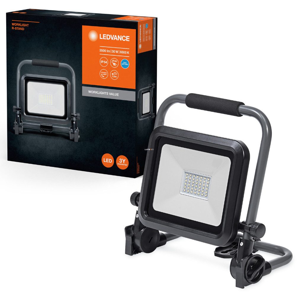 Ledvance portabil LED spotlight 30 W, alb extra rece (Lumini de lucru Value R-stand)