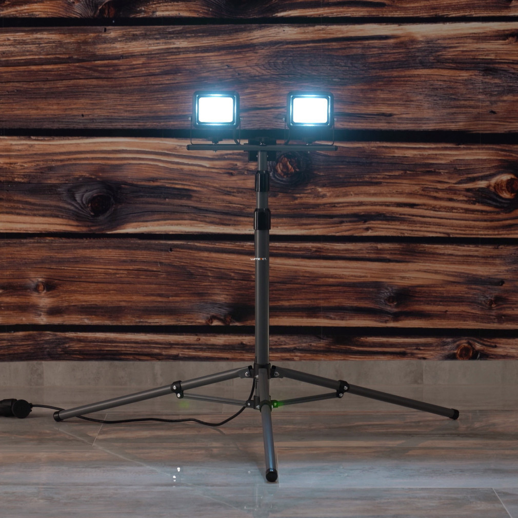 Lampa de lucru LED Ledvance Tripod 2x10 W, alb extra rece (Worklight Value Tripod)