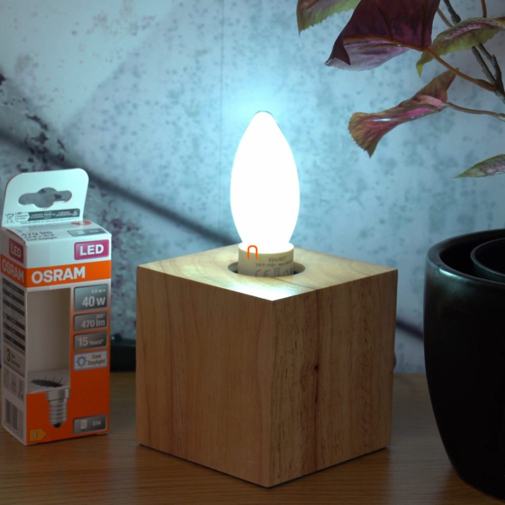 Osram LED reciclat E14, 7,5 W, 806 lm, lumină albă caldă (Classic-B)
