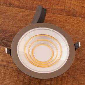   Spot LED încastrat Ledvance, cu intensitate reglabilă, 9 W, alb cald, aluminiu (Ripple)