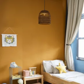   Ledvance Decor Cardboard Bell – Lampă suspendată în formă de clopot, din carton, de culoare maro, cu soclu E27, pentru locuințe cu o atmosferă caldă și naturală