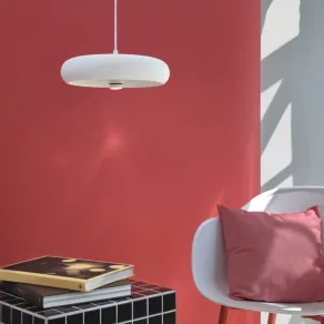   Ledvance Decor Plaster Pure Pendant 300 – Lampă suspendată din ipsos, de culoare albă, cu soclu E27, clasa de protecție la atingere II, IP20