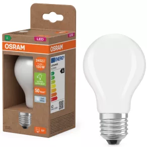   Osram E27 LED 11,6 W, 2452 lm, 4000 K, alb rece, sticlă opală – înlocuiește un bec standard de 150 W – Superstar+ Classic A