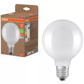   Osram E27 LED glob mare, 5W, 1055 lm, 4000 K, alb rece, sticlă opală - înlocuiește becul de 75 W - Superstar+ Classic Globe95