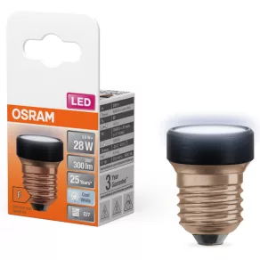   Osram E27 LED 3,5 W, 300 lm, 4000 K, alb rece, opal, plastic negru - înlocuiește becul de 25 W - Star Flat
