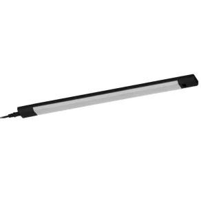   Ledvance Linear Edge Sensor – Lampă de iluminat pentru mobilier, negru, 8 W, temperatură de culoare reglabilă (3000 K/4000 K/6500 K), cu senzor IR, intensitate luminoasă reglabilă, lungime 30 cm